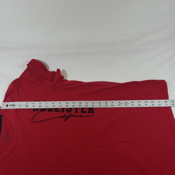 Hollister California Mens T-Shirt Red Short Sleeve Crew Neck Top - Picture 5 of 6